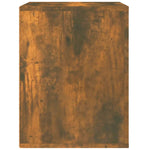 ZNTS Wall-mounted Bedside Cabinet Smoked Oak 50x36x47 cm 816861