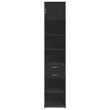 Slim Storage Cabinet Black 45x42.5x225 cm Engineered Wood 3281295