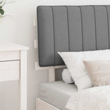 Bed Frame with Upholstered Headboard Light Grey 80 x 200 cm 877523