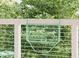 Hanging Balcony Table Folding Mint Green 60 x 39 x 65 cm Steel 42008080