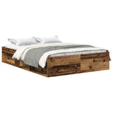 Bed Frame without Mattress Old Wood 160x200cm Engineered Wood 3328852