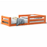 Bed Frame without Mattress Wax Brown 80x200 cm Solid Wood Pine 855680