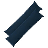 Throw Pillow 2 pcs HEERLEN Blue 40 x 145 cm Microfiber Fleece 926224