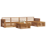 Outdoor Sofa Set 6 pcs Natural Solid Acacia Wood 3373344