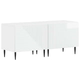 3 Piece LED TV Cabinet High Gloss White Engineered Wood 3416682