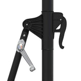 Wall-mounted Garden Parasol with LEDs 300 cm Anthracite 312524