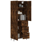 Highboard Smoked Oak 69.5x34x180 cm Engineered Wood 3195920