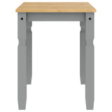 ZNTS Dining Table Corona Grey 112x60x75 cm Solid Wood Pine 4005715