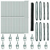Welded Wire Fence with Concrete Base 100 x 1.5 m 3353601