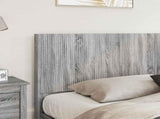 Bed Frame with Storage and Headboard Grey Sonoma 200 x 200 cm 3414000