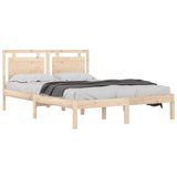 Bed Frame without Mattress 120x200 cm Solid Wood 3105530