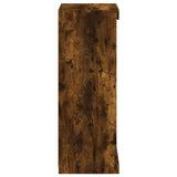 Sideboard with LED Lights Smoked Oak 41x37x100 cm 836732
