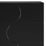 Sideboard Black 70 x 38 x 75 cm Engineered Wood 8011523