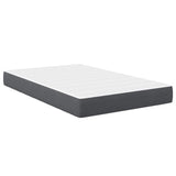 Bed Mattress with Mattress Grey 120 x 190 cm Fabric 42008277