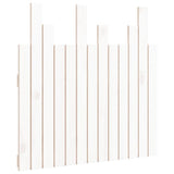 Wall Headboard White 82.5x3x80 cm Solid Wood Pine 824804