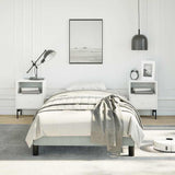 Bed Frame without Mattress Light Grey 100x190 cm Twin Velvet 347000