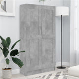 Book Cabinet Concrete Grey 82.5x30.5x150 cm Engineered Wood 802727