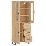 Highboard Sonoma Oak 69.5x34x180 cm Engineered Wood 3198492