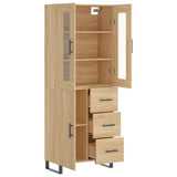 Highboard Sonoma Oak 69.5x34x180 cm Engineered Wood 3198492