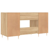 Desk Sonoma Oak 140x50x75 cm Engineered Wood 829535