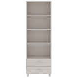 Highboard HAMAR White 60x35x180 cm Solid Wood Pine 340489