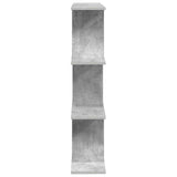 Wall Shelf Concrete Grey 102 x 20 x 96 cm Engineered Wood 8012215