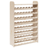 Wine Rack with Top Board 72.5x25x111.5 cm Solid Wood Pine 4007562