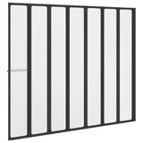 Shower Screen Folding Black 168 x 140 cm Aluminium 42009756