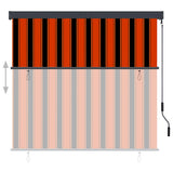 Outdoor Roller Blind 160x250 cm Orange and Brown 145978