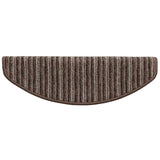 Self-adhesive Stair Mats 15 pcs Brown 65 x 21 x 4 cm 42011445