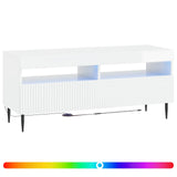 LED TV Cabinet High Gloss White Engineered Wood 896989