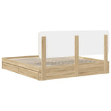 Storage Bed with Drawer Sonoma Oak 180 x 200 cm Engineered Wood 3412660