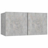 8 Piece TV Cabinet Set Concrete Grey Engineered Wood 3079088