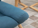 Armchair with Footstool, 180&deg Recliner with Ottoman, Accent Chair and Footstool with 3-Position T3398P328185