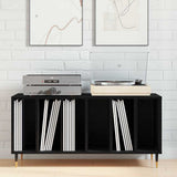 Record Cabinet Black Oak 100 x 38 x 48 cm Engineered Wood 862901
