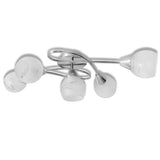 Ceiling Lamp with Glass Shades for 5 E14 Bulbs 241480