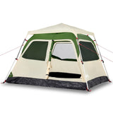 ZNTS Camping Tent Dome 4-Person Green Quick Release 4004230