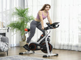 Exercise Bike, 8kg Flywheel Stationary Bike Indoor Cycling Machine with Adjustable Resistance Seat T3398P376865