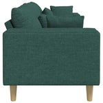 Fabric Sofa with Cushion Dark Green 208 cm Fabric 3335147