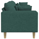 Fabric Sofa with Cushion Dark Green 208 cm Fabric 3335147