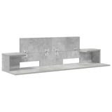 Studio Desk Concrete Grey 152 x 36 x 19.5 cm Engineered Wood 8006695