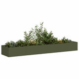 Planter Olive Green 360x80x40 cm Steel 860769