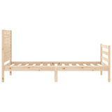 Bed Frame without Mattress Small Single Solid Wood 3194986