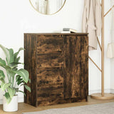 Sideboard with Drawers Smoked Oak 71x35x84 cm Engineered Wood 861584