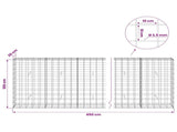 Gabion with 3.5 mm Wire and 10x10 cm Mesh 450x30x100 cm 3463203