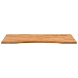 Desk Top Light Brown 100x60x2.5 cm Solid Wood Oak Rectangular 4009023