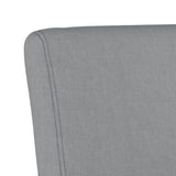 Slipper Chair Light Grey Fabric 352457