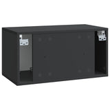 Wall-Mounted TV Cabinet Black 59.5 x 31 x 30 cm Engineered Wood 899386