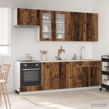 Kitchen Unit PORTO 8 pcs Old Wood Engineered Wood 3438181