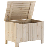 Storage Box with Lid RANA 80x49x54 cm Solid Wood Pine 4002329